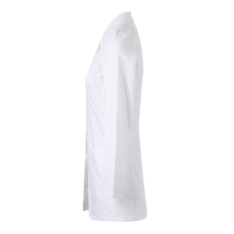 Bata corta de mujer stretch Velilla 539009S detalle de bolsillos - Vetonek