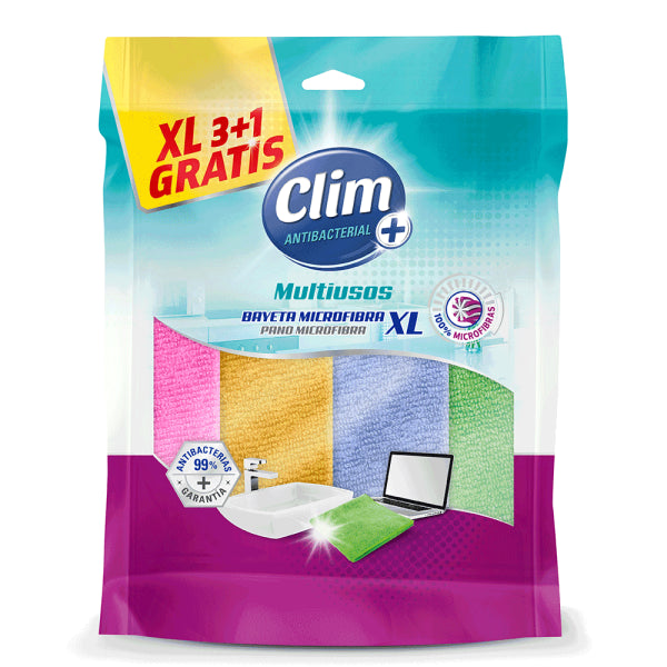 Bayetas de Microfibra Antibacteriales Clim - Pack 28 uds Vetonek