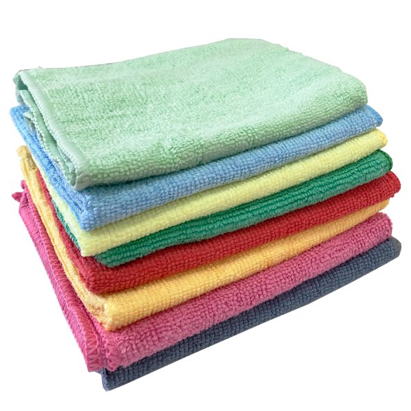 Bayetas de microfibra multicolor 30x30 cm - Pack 8 uds Vetonek