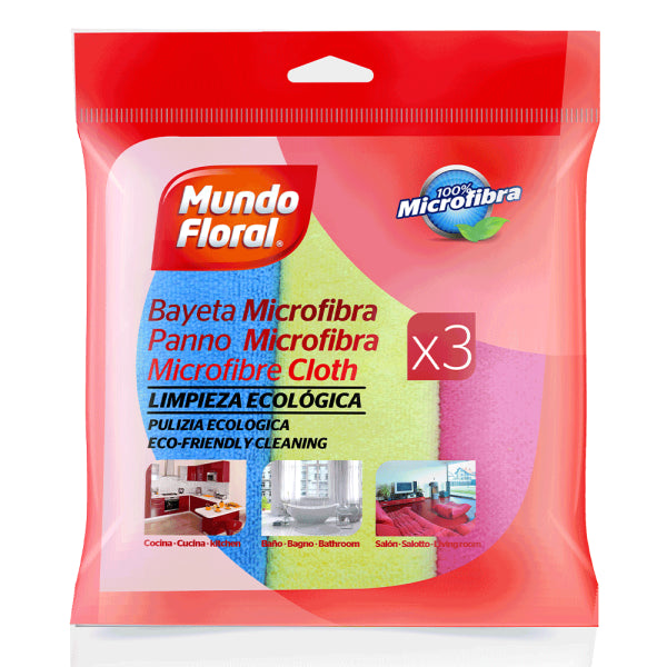 Bayeta de Microfibra Multiusos - 38x28 cm - 48 uds Vetonek