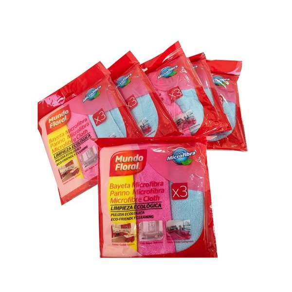 Bayeta de Microfibra Multiusos - 38x28 cm - 48 uds Vetonek