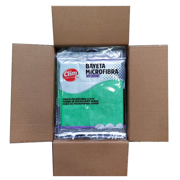 Bayetas de Microfibra Verdes XL 35x40 cm - Pack de 12 Vetonek