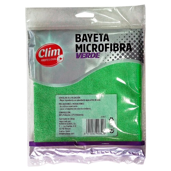 Bayetas de Microfibra Verdes XL 35x40 cm - Pack de 12 Vetonek