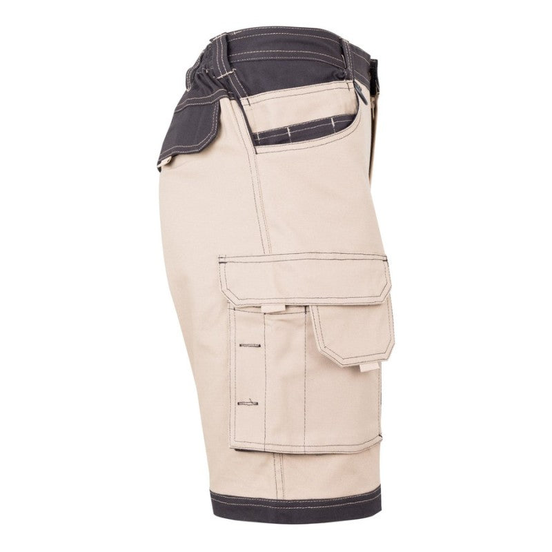 Bermuda canvas stretch Velilla 103029S en gris y negro - Vetonek