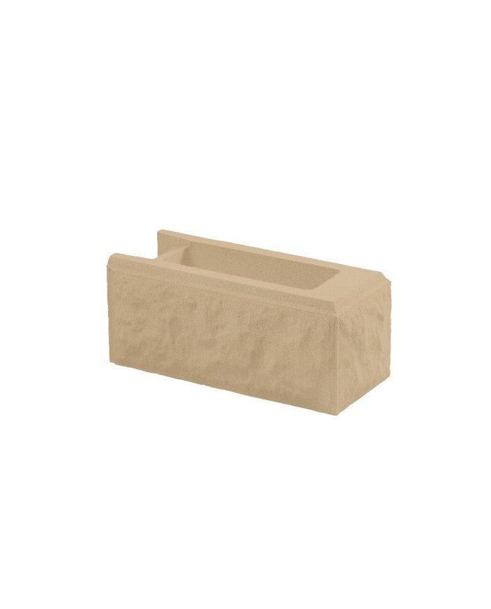 Bloque Loarre de hormigón, textura labrada para cerramientos y muretes - Vetonek