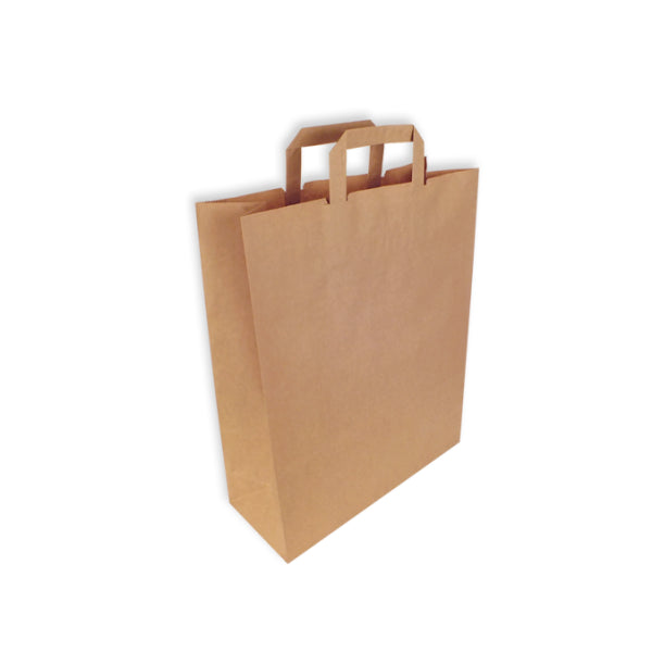 Bolsa de papel Kraft con asas decoradas - Pack 48 uds Vetonek