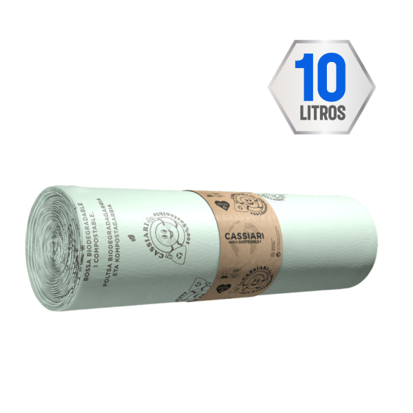 Bolsas de Basura Biocompostables y Ecológicas - 10 Litros (20 uds) Vetonek