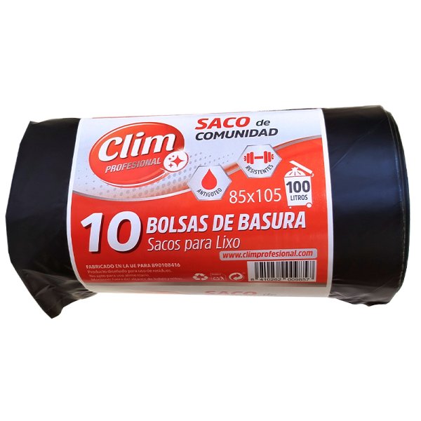 Bolsas de Basura Comunidad 100L - Rollo de 10 Unidades Vetonek