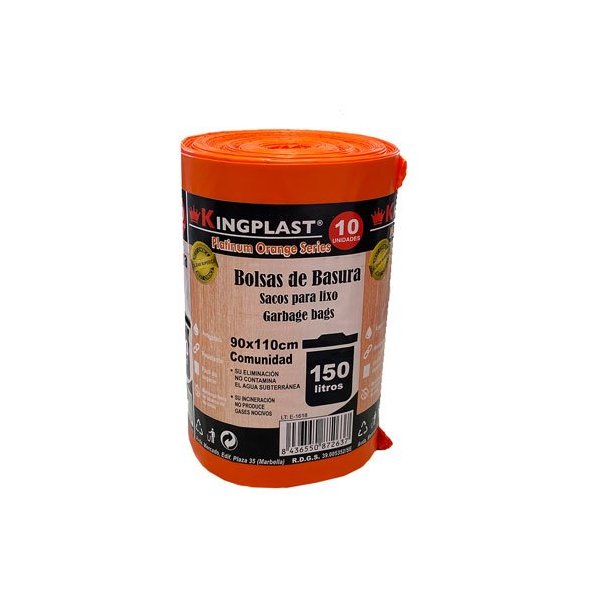 Bolsas de Basura Comunidad Naranja 90x110cm - Línea Platinum Vetonek