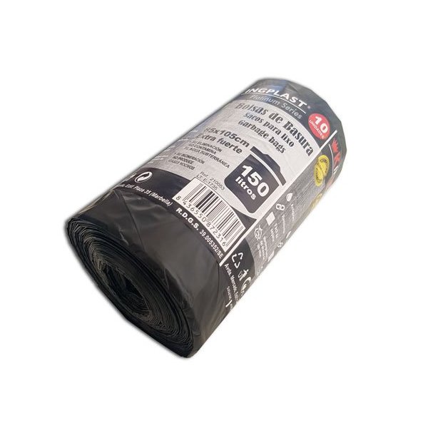 Bolsas de Basura Comunitaria Negro EXTRA RESISTENTES 85x105 cm - Rollo de 10 uds Vetonek