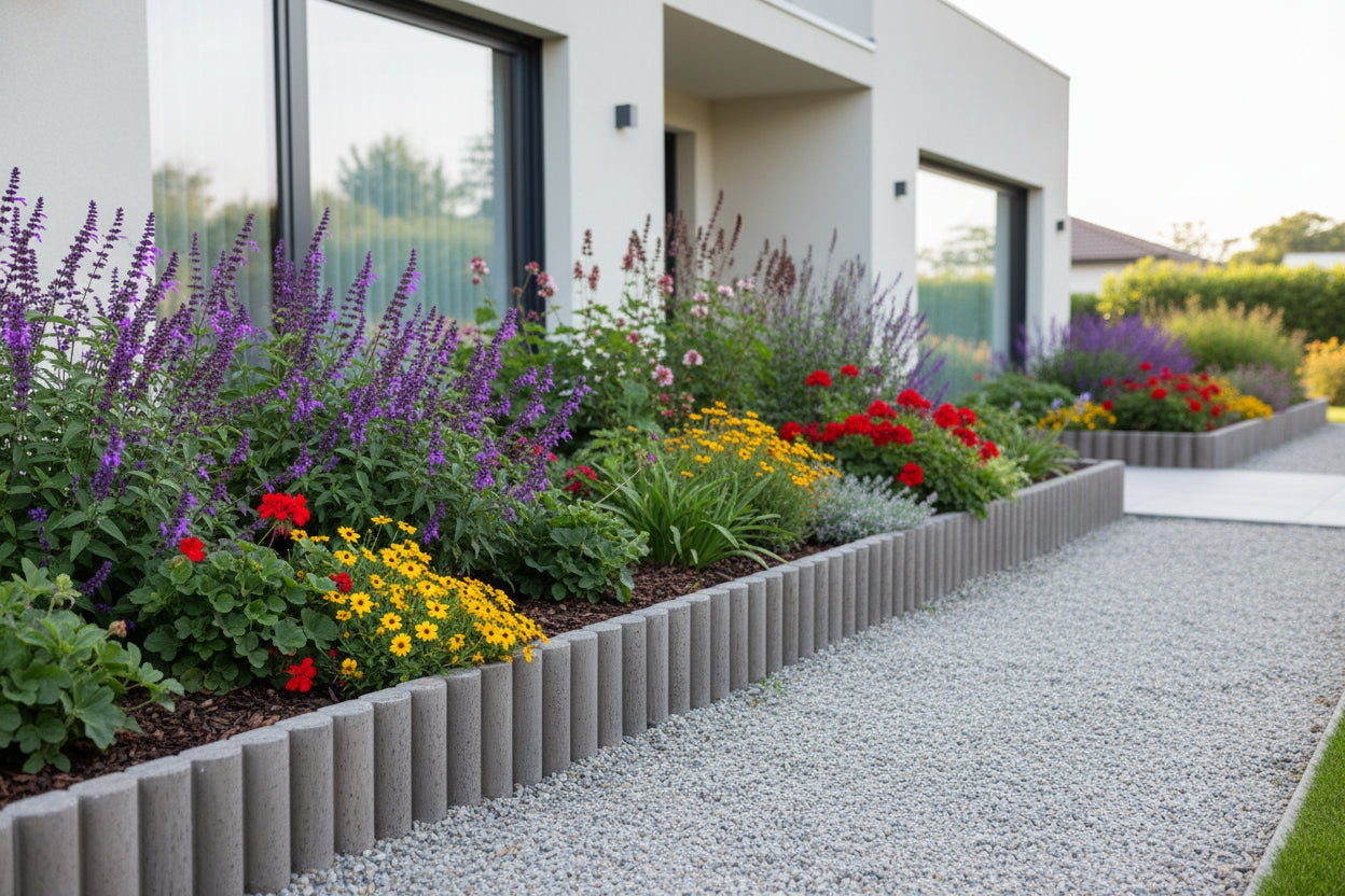 Bordillos de hormigon imitacion Postes de madera