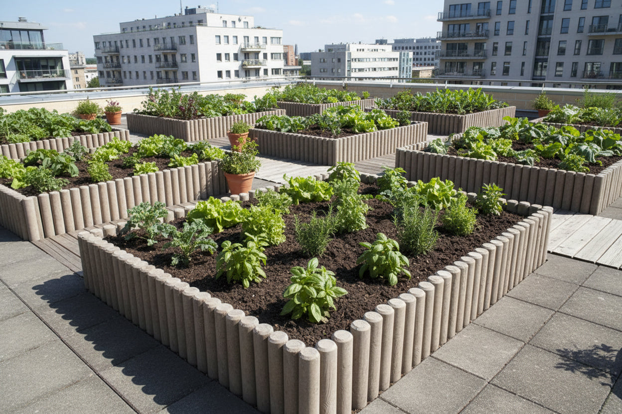 Bordillos de hormigon imitacion Postes de madera