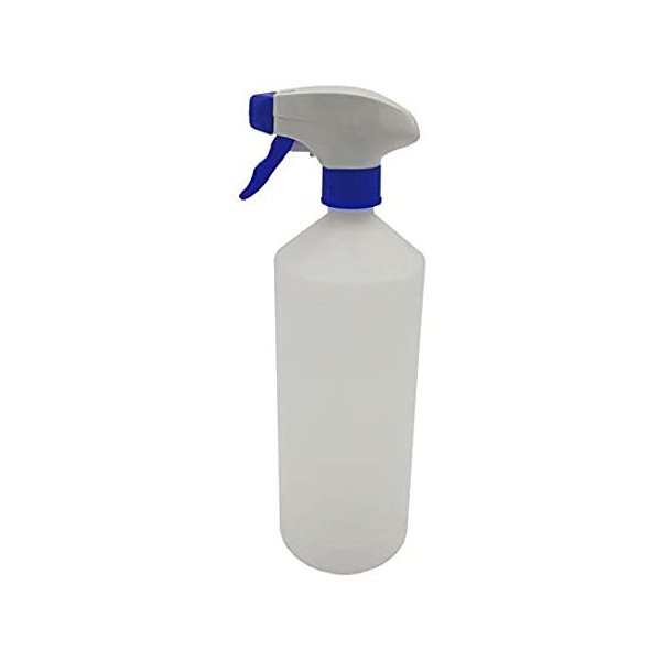 Botella Vacía con Pulverizador Transparente 1L - Ideal para Productos de Limpieza Vetonek
