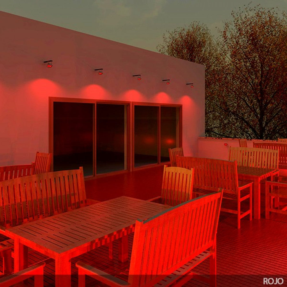 Proyector LED IP65 Brico Rojo — Vetonek (5)