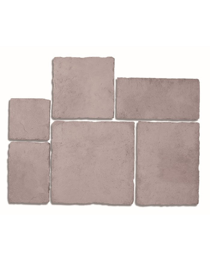 Pack de Losas Pedraza de hormigón, seis formatos combinados para patios y caminos - Vetonek
