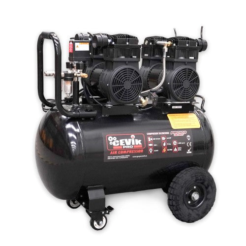 Compresor silencioso sin aceite 100 L y 3 HP Cevik Pro - Vetonek