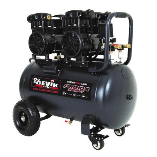 Compresor silencioso sin aceite 100 L 4 HP Cevik Pro - Vetonek