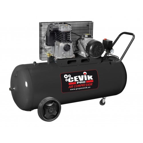 Compresor de correas de 150 L y 3 HP Cevik Pro - Vetonek