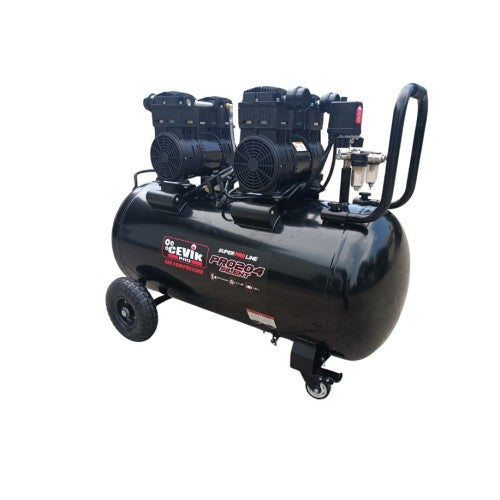 Compresor silencioso sin aceite 180 L Cevik Pro - Vetonek