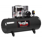 Compresor trifásico de correas de 270 L y 5,5 HP de doble etapa Cevik Pro - Vetonek