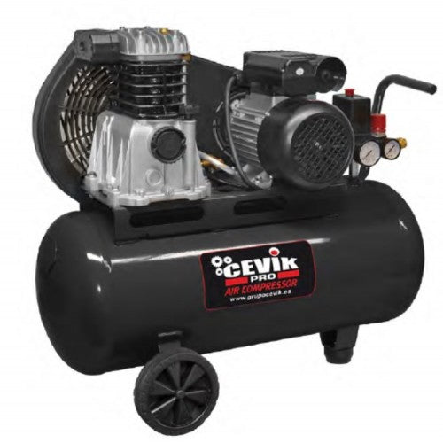 Compresor de correas de 100 L y 3 HP Cevik Pro - Vetonek