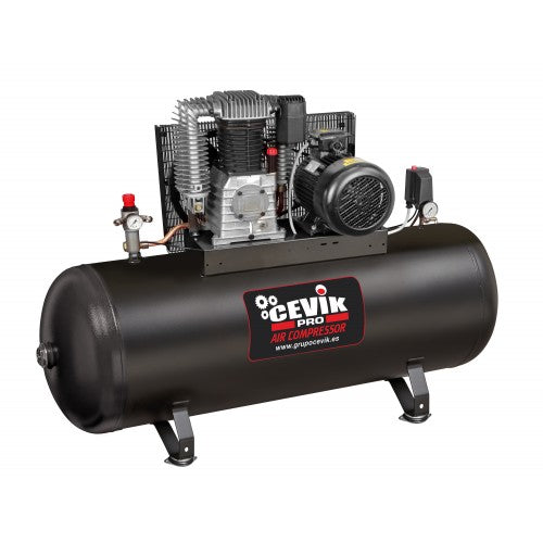 Compresor trifásico de 500 L a 14 bar de doble etapa Cevik Pro - Vetonek