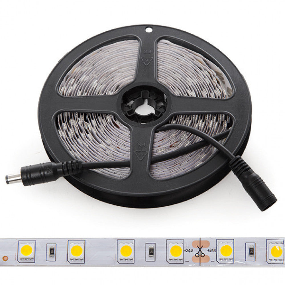 Tira de 300 LEDs 60W 7.000Lm CRI85 6000ºK SMD5050 24VDC IP20 x5M — Vetonek (2)