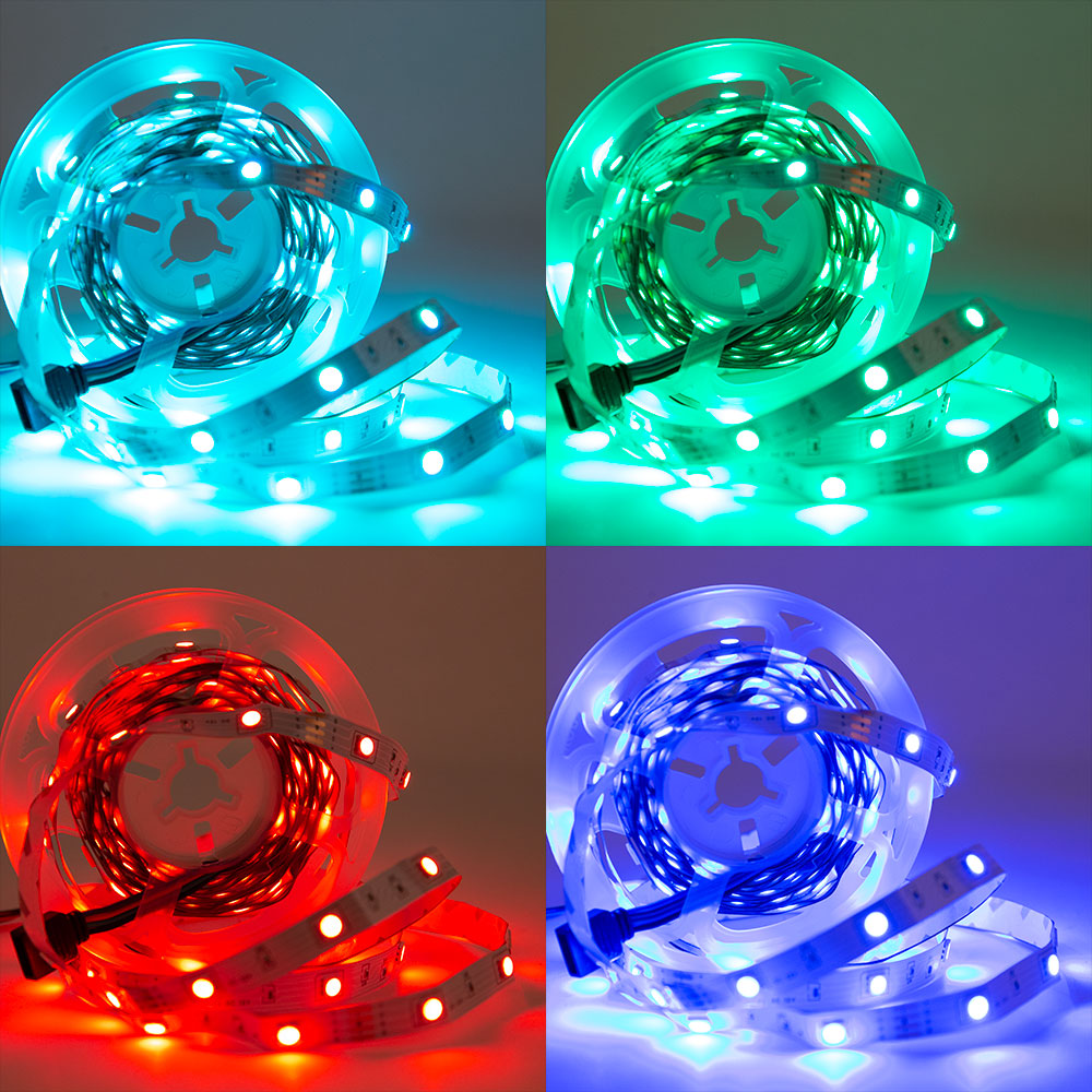 Kit Tira 36W 1.500Lm 150 LEDs 5 metros RGB Blister Transformador, Controlador, Control Bluetooth IP20 — Vetonek (2)