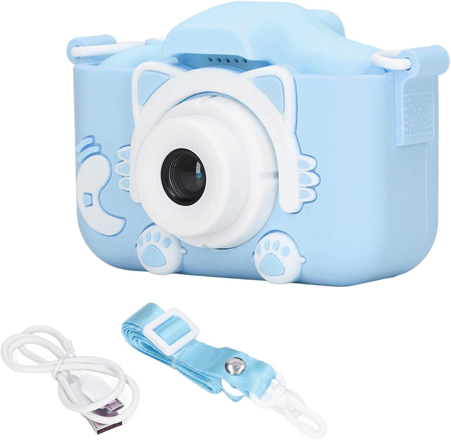 Cámara para Niños 20MP HD 2.0” + Tarjeta 32GB – Azul y Rosa, Compacta y Divertida - Vetonek