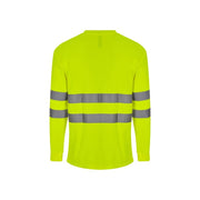 Camiseta de algodón manga larga Velilla 305614 en amarillo flúor - Vetonek