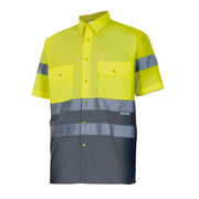 Detalle de las cintas reflectantes de la camisa Velilla 142 - Vetonek