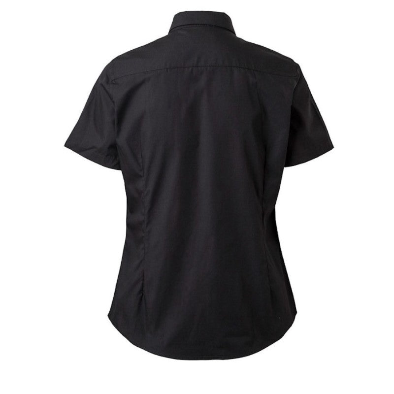 Camisa de trabajo manga corta mujer celeste Velilla 405010 - Vetonek
