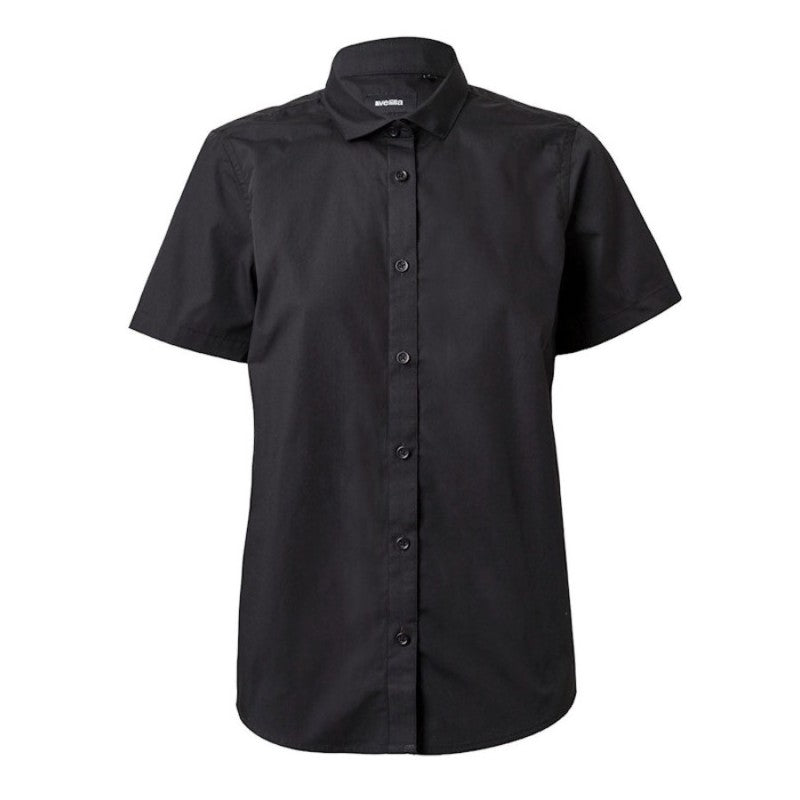 Camisa de trabajo manga corta mujer negra Velilla 405010 - Vetonek