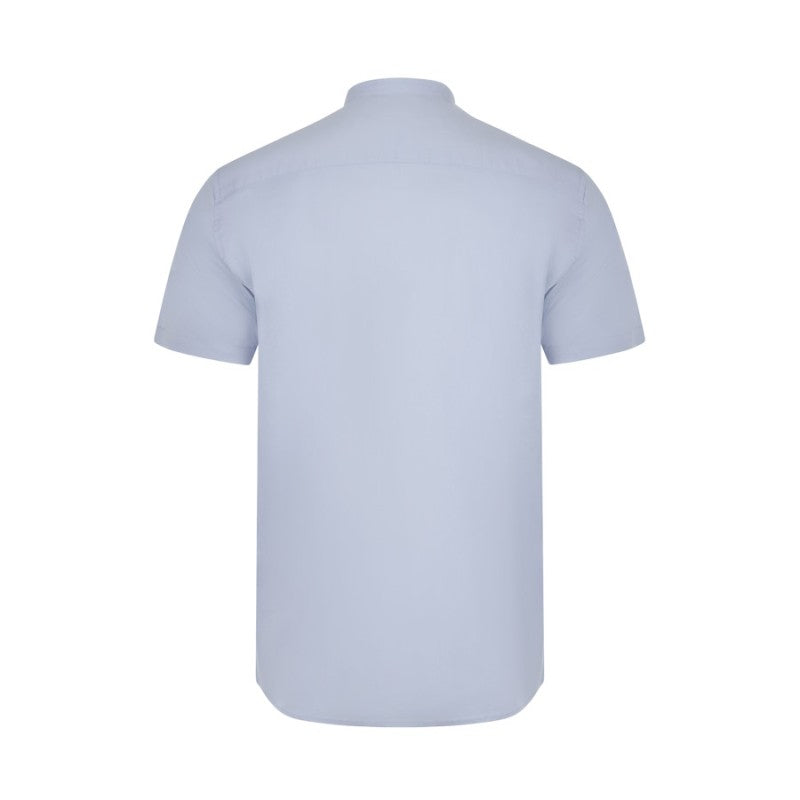 Camisa stretch de cuello tirilla y manga corta para hombre Velilla 405012S - Vetonek
