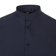 Camisa cuello mao manga larga negra Velilla 405013S - Vetonek