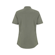 Camisa stretch de cuello tirilla y manga corta para mujer Velilla 405014S - Vetonek