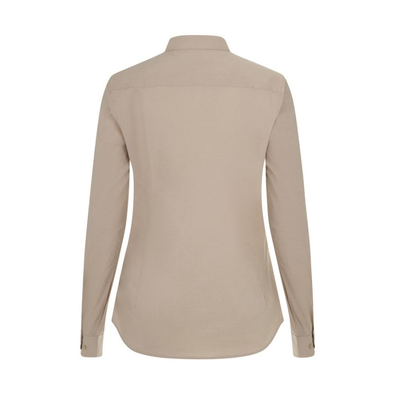 Camisa cuello mao manga larga de mujer blanca Velilla 405015S - Vetonek