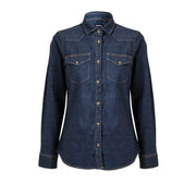 Camisa vaquera stretch de manga larga para mujer Velilla 405007S - Vetonek