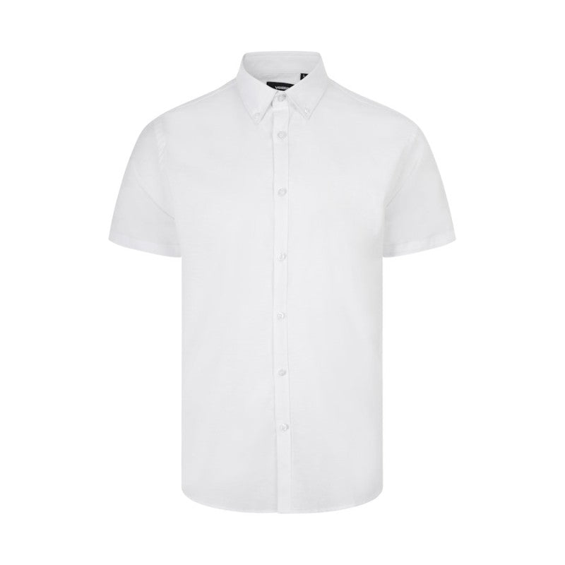 Camisa Oxford stretch manga corta gris hielo Velilla 405024S - Vetonek