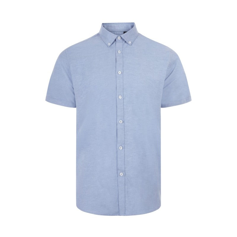 Camisa Oxford stretch manga corta celeste Velilla 405024S - Vetonek