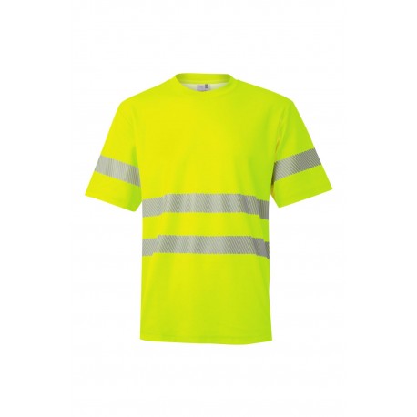 Detalle de la cinta reflectante segmentada de la camiseta Velilla 305508 - Vetonek