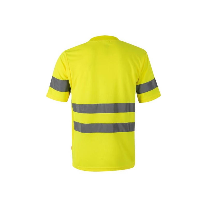 Espalda de la camiseta técnica de alta visibilidad Velilla 305602 - Vetonek