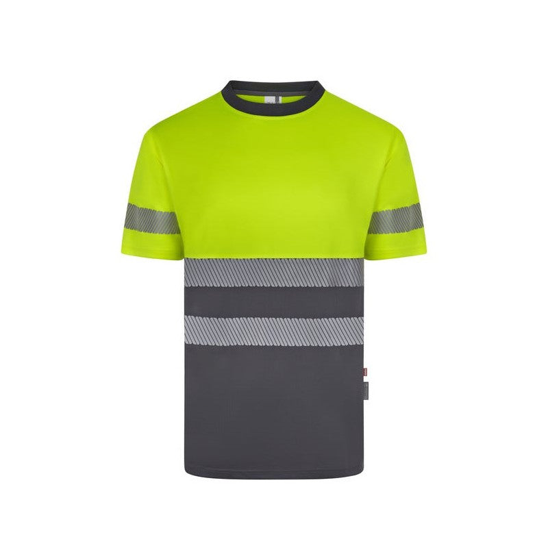 Camiseta reciclada GRS bicolor de alta visibilidad Velilla 305633 - Vetonek