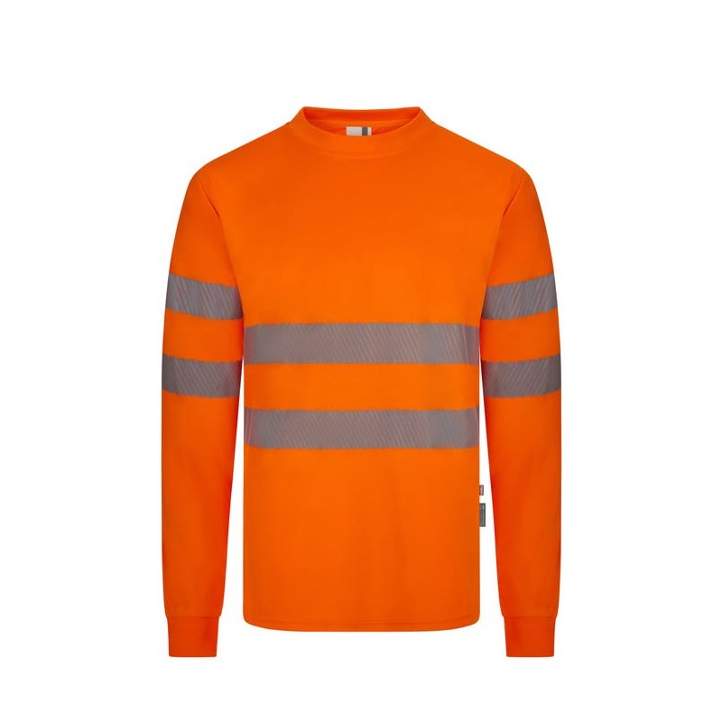 Camiseta reciclada GRS de alta visibilidad manga larga Velilla 305634 - Vetonek