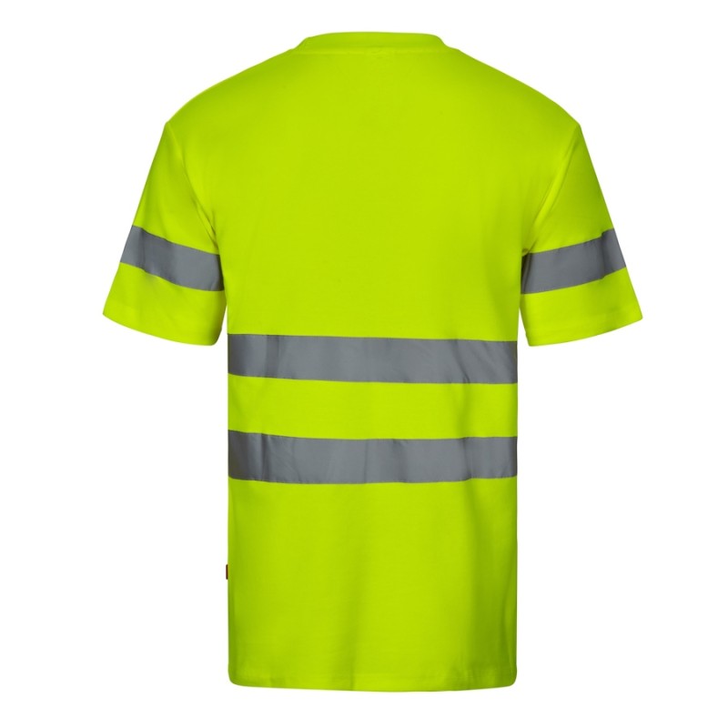 Camiseta de algodón Velilla 305612 en amarillo flúor - Vetonek