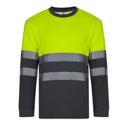 Camiseta de algodón bicolor de manga larga de alta visibilidad Velilla 305615 - Vetonek