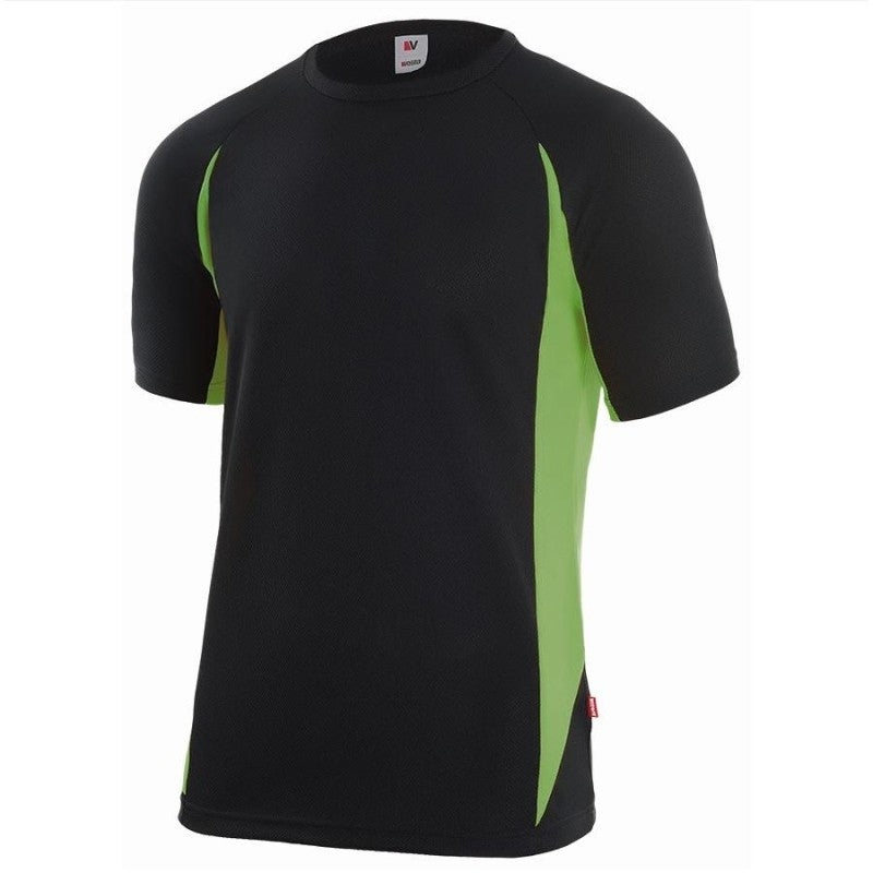 Camiseta técnica bicolor Velilla 105501 contraste flúor - Vetonek