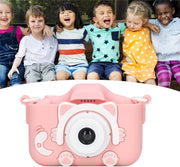 Cámara para Niños 20MP HD 2.0” + Tarjeta 32GB – Azul y Rosa, Compacta y Divertida - Vetonek