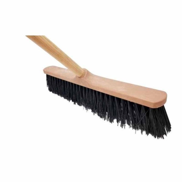 Cepillo barrendero duro de 50 cm con mango de madera Vetonek