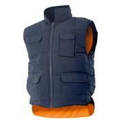 Cara azul marino del chaleco reversible Velilla 148 - Vetonek